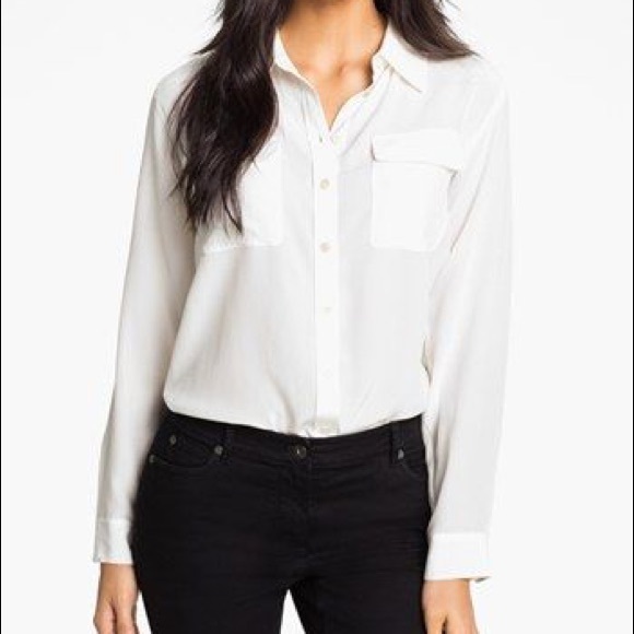 vince camuto silk blouse